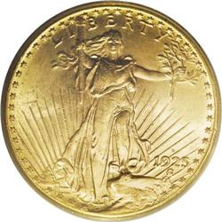 1925-D $20 MS63 PCGS. The 1925-D is one of several lat 