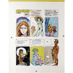 Vaughn Bodé - Pictography Original Art Page 