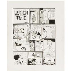 "Spain Rodriguez - Complete 2-page Story ""Lunch Time"" Or "