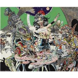 S. Clay Wilson - The Checkered Demon #3 Back Cover Orig 