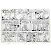 Image 1 : Walt Kelly - Pogo Sunday Comic Strip Original Art, date 