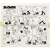 Image 1 : Chic Young Studios - Blondie Sunday Comic Strip Origina 