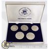Image 1 : THE FIRST 5 YEARS KLONDIKE TOKEN SET IN DISPLAY