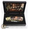 Image 1 : DECORATIVE WOLF KNIFE IN ORIGINAL BOX
