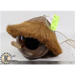 THOUSAND VILLAGES COCONUT BIRD FEEDER