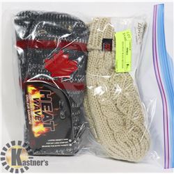 2PK LADIES HEAT WAVE MITTENS