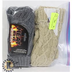 2PK LADIES HEAT WAVE MITTENS