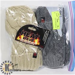 2PK LADIES HEAT WAVE MITTENS