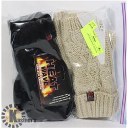 2PK LADIES HEAT WAVE MITTENS