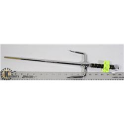 OKINAWAN SAI STYLE SWORD 18" CHROME HANDLE