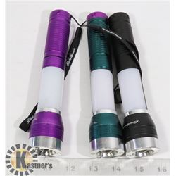 LOT OF 3 EDDIE BAUER ALUMINUM FLASHLIGHTS