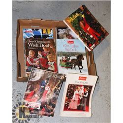 FLAT OF VINTAGE SEARS AND EATON'S CATALOGS