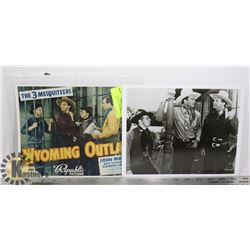 PAIR OF JOHN WAYNE MOVIE PICTURES