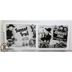 PAIR OF HOPALONG CASSIDY MOVIE PICTURES