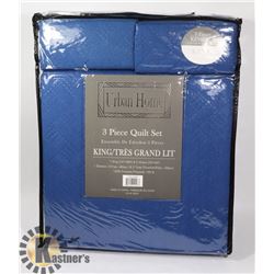 NEW URBAN HOME 3PC KING SIZE QUILT SET