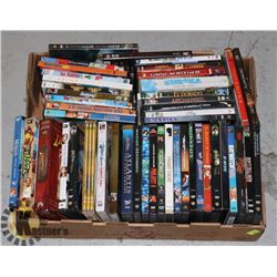 FLAT OF ASSORTED DVDS