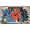 Image 1 : LARGE FLAT OF ASSORTED EXTENSION CORDS