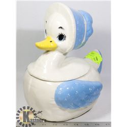 VINTAGE MOTHER GOOSE SHAPE COOKIE JAR