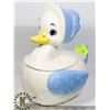 Image 1 : VINTAGE MOTHER GOOSE SHAPE COOKIE JAR