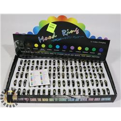RETAIL DISPLAY OF MOOD RINGS