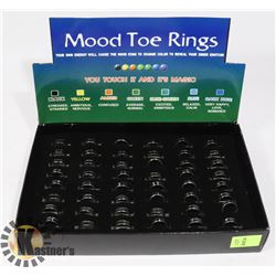 RETAIL DISPLAY OF MOOD TOE RINGS