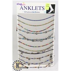 RETAIL DISPLAY OF SHAG WEAR ANKLETS