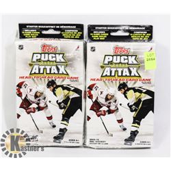 TWO PACKS OF TOPPS PUCK ATTAX HEAD TO HEAD
