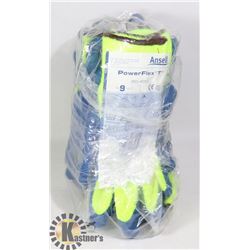 BAG OF ANSELL POWER FLEX T COATED WORK GLOVES