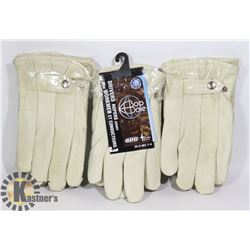 3 PAIRS OF WINTER LINED DRIVERS GLOVES