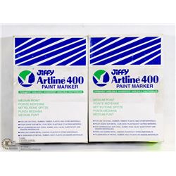 LOT OF 24 JIFFY BLACK PAINT MARKERS