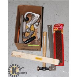 AUTO BODY REPAIR LOT: SHAPING BLOCKS, HAMMER,