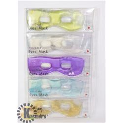LOT OF 5 NEW HOT/COLD EYE MASKS