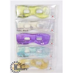 LOT OF 5 NEW HOT/COLD EYE MASKS