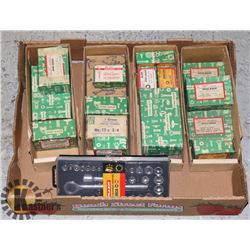 FLAT OF ASSORTED FASTENERS AND FULLER 40PC TOOL