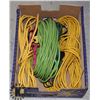 Image 1 : LARGE FLAT OF EXTENSION CORDS