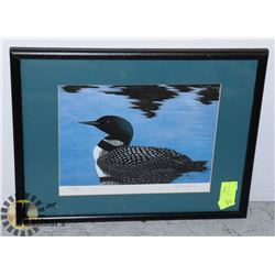RANDAL PEET SIGNED NUMBERED LOON PRINT