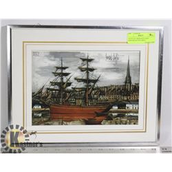 UNTITLED "MERCHANT SHIP" BERNARD BUFFET PRINT