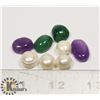 Image 1 : #162-EMERALD/ AMETHYST/ FRESH WATER PEARL