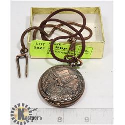 HUNTER STYLE POCKET WATCH WITH EAGLE