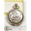 Image 1 : WESTCLOX TRAIN POCKET WATCH WIND UP WORKS