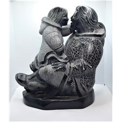 14)  VINTAGE BOWMA INUIT SOAPSTONE