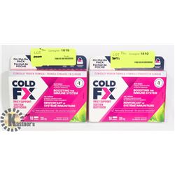 TWO PACKS OF COLD FX IMMUNE BOOSTING TABLETS