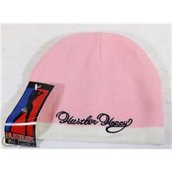 LADIES PINK "HUSTLER HONEY" WINTER TOQUE