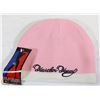 Image 1 : LADIES PINK "HUSTLER HONEY" WINTER TOQUE