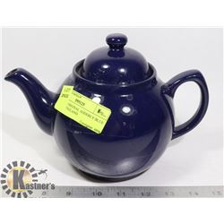 VINTAGE ORIGINAL ADDERLY BLUE TEAPOT - ENGLAND