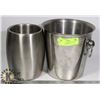 Image 1 : LOT OF TWO STAINLESS STEEL  WINE / ICE BUCKETS