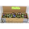 Image 1 : BOX FULL OF VINTAGE CATS EYE MARBLES