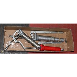3 GREASE GUNS, DIFFERENT SIZES
