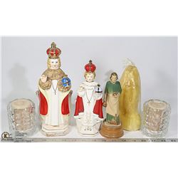 FLAT OF DECOR WITH CROSSES INC 2 LAMPS