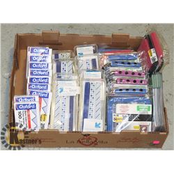 FLAT OF ASSORTED OFFICE SUPPLIES